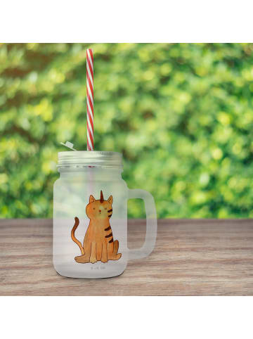 Mr. & Mrs. Panda Glas Einhorn Katze ohne Spruch in Transparent
