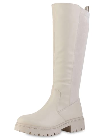 VAN HILL Klassische Stiefel Chelsea in Beige
