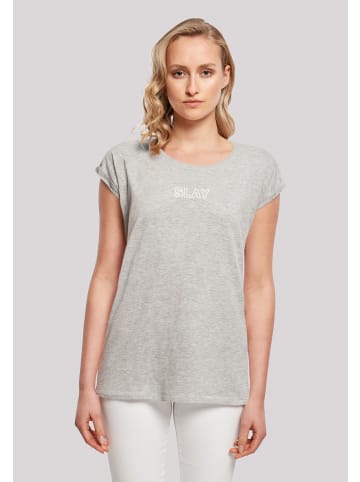 F4NT4STIC T-Shirt Slay in grau meliert