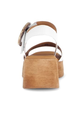 Gabor Plateau Sandaletten in Weiß