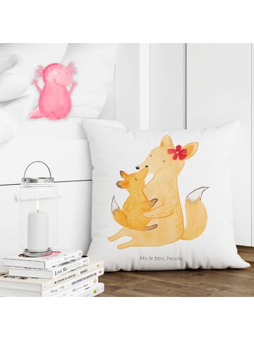 Mr. & Mrs. Panda kissen für sofa Fuchs Mama ohne Spruch in Weiß