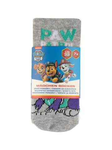 ONOMATO! 7er-Set: Socken Sneaker Paw Patrol Skye und Everest in Mehrfarbig