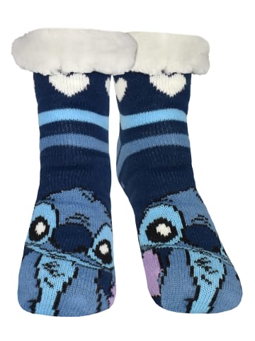 Lilo & Stitch Disney Lilo & Stitch Hüttensocken Haussocken Kuschelsocken Socken in blau