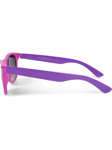 styleBREAKER Nerd Sonnenbrille in Pink-Lila / Grau Verlauf