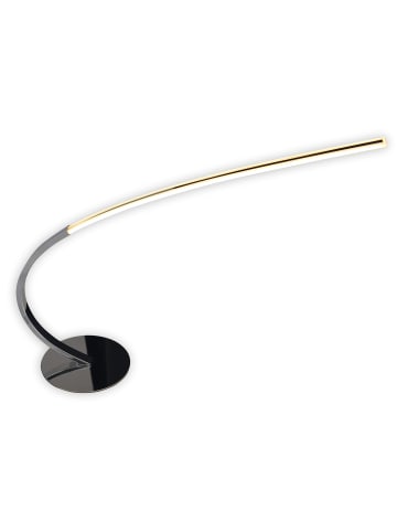 näve LED Tischleuchte "LOOP LINE" in chrome - (L)60 cm x (B)16 cm x (H)44 cm - EEK G