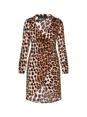 faina Women Dress in brown leo