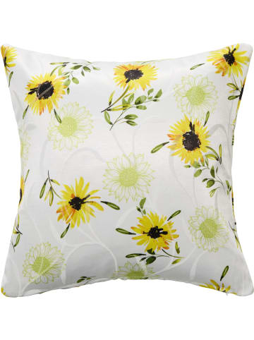 Erwin Müller Baumwollmischung Kissenhülle Sonnenblume in gelb