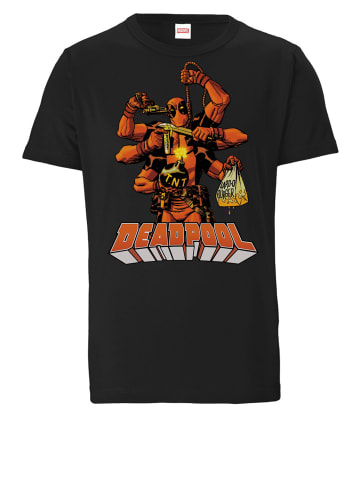 Logoshirt T-Shirt Marvel Comics – Deadpool in schwarz