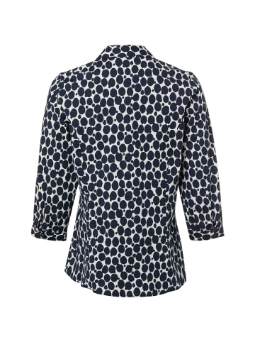 More & More Bluse in marine weiß