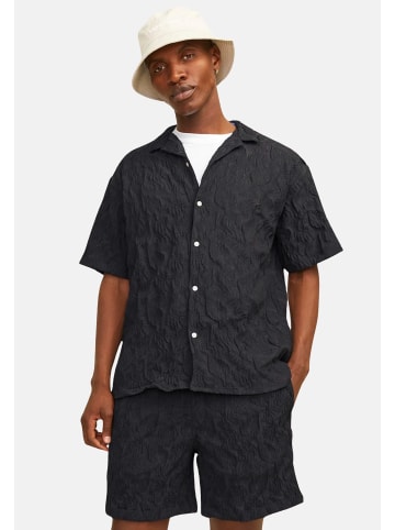 Jack & Jones Hemd 'Jeff Jaquard' in schwarz