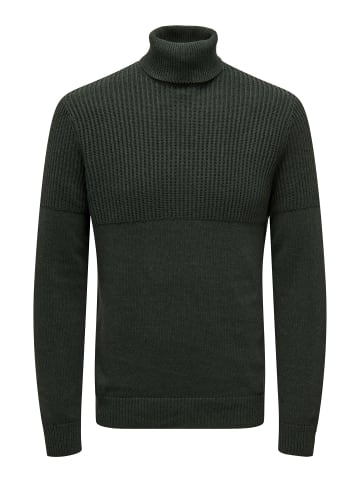 ONLY & SONS Strickpullover in Deep Forest