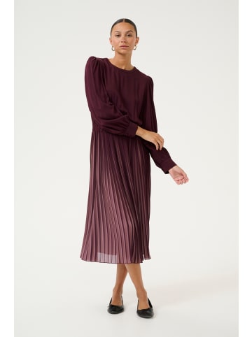 CULTURE Jerseykleid CUcarly Relaxed fit in Oldrose/Winetasting Stripe