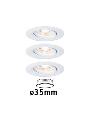 paulmann EBL Nova mini Coin rund schwenkbar LED 3x4W 310lm Weiß matt