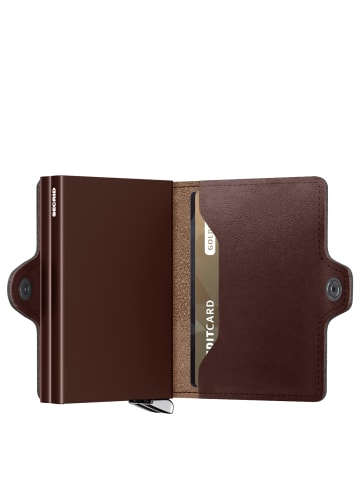 Secrid Dusk Twinwallet - Geldbörse 6cc 10.2 cm RFID in dark brown