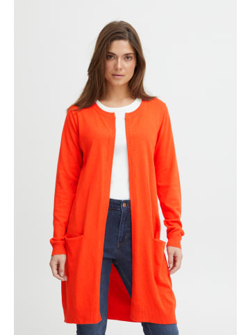 Pulz Strickjacke PZSARA Regular fit in Cherry Tomato Melange