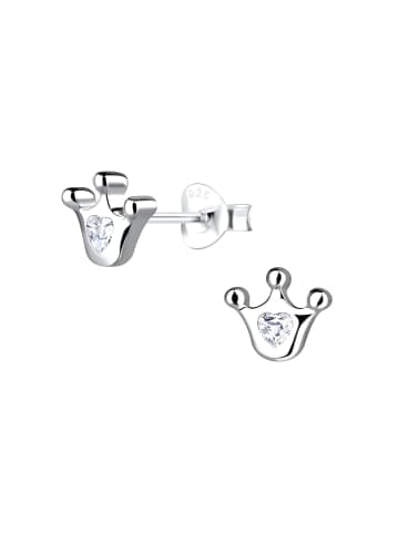 Alexander York Ohrstecker KRONE in 925 Sterling Silber, 2-tlg. in silver