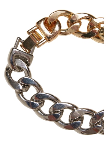 Urban Classics Urban Classics Unisex Heavy Two-Tone Bracelet in gold/silver