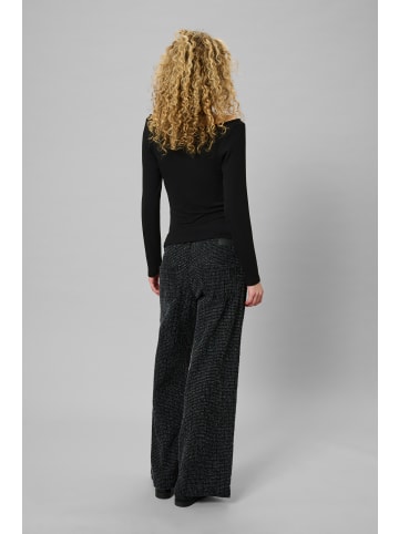 My Essential Wardrobe Langarm-Bluse MWGiggo Slim fit in Black