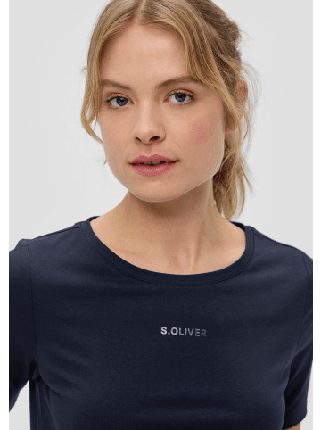 s.Oliver T-Shirt kurzarm in Blau