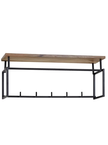 KADIMA DESIGN Design Wandgarderobe Massivholz Metall 71x29x20 cm