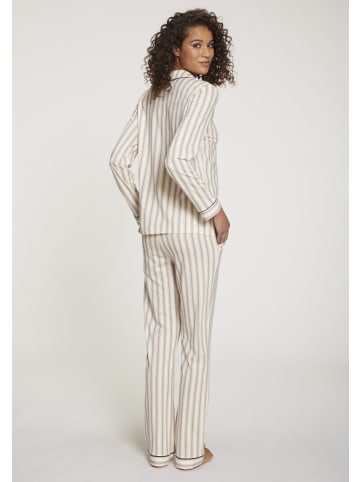 VIVANCE DREAMS Pyjama in ecru gestreift