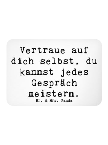 Mr. & Mrs. Panda Magnet Spruch Ein schwieriges Gespräch führen m... in Weiß