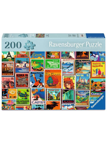 Ravensburger Puzzle 200 Teile Erwachsenenpuzzle 200 Teile - Briefmarken 9-99 Jahre in bunt
