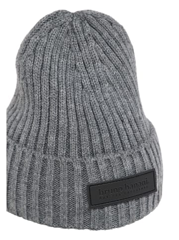 Bruno Banani Strickmütze ELLIOTT in Grau / Melange