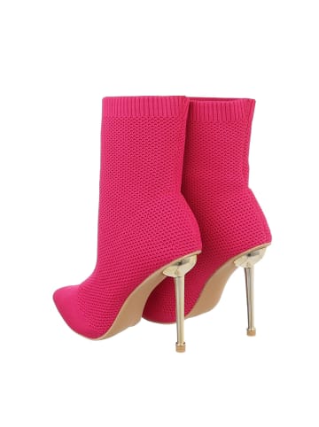 Ital-Design Stiefelette in Pink