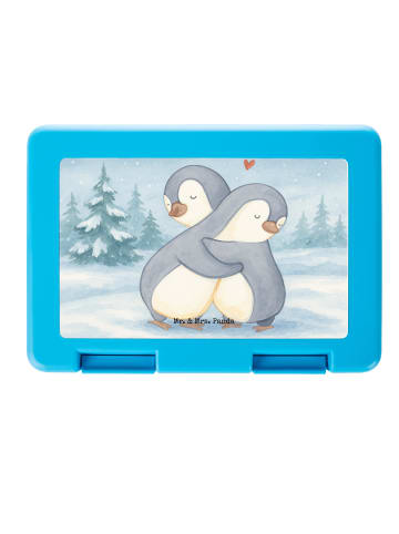 Mr. & Mrs. Panda Brotdose Pinguine Kuscheln Design ohne Spruch in Weiß