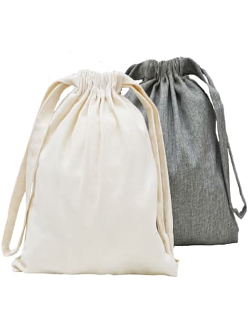 DuneDesign 2er Set Packbeutel Lenaro in Grau