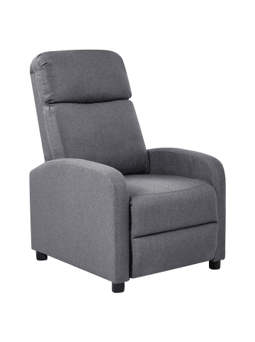 Beliani Fernsehsessel EMINENCE in Grau/Schwarz - (W) 66 x (H) 103 x (L) 74 cm