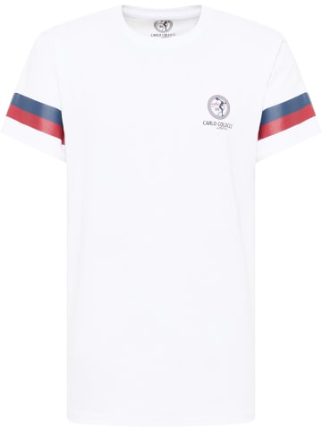 Carlo Colucci T-Shirt De Menech in Weiß