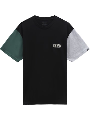 Vans T-Shirt "Colorblock Varsity Ss Tee" in Schwarz