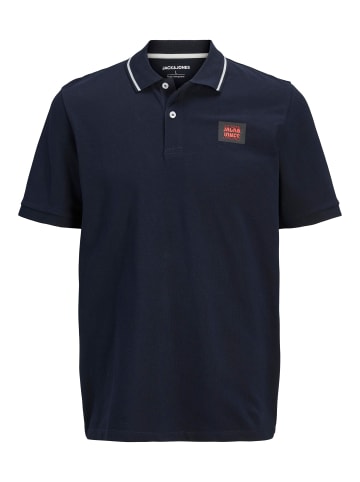 JACK & JONES PLUS Poloshirt in Sky Captain