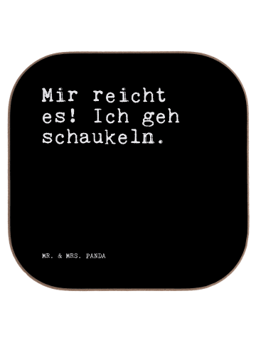 Mr. & Mrs. Panda Untersetzer für Gläser Mir reicht es! Ich... mi... in Schwarz