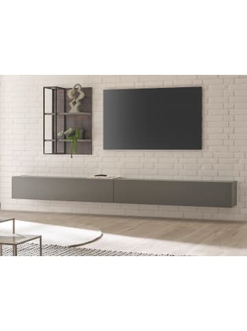 Furn.Design Wohnwand Thermo Eiche, grau, Wohnkombination 3-teilig 304 x 170 cm