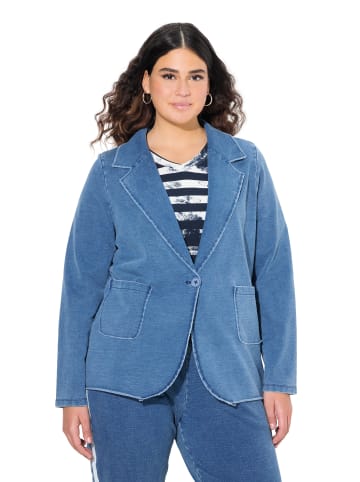 Ulla Popken Blazer in blue denim