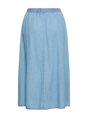 Camel Active Jeansrock mit Knopfleiste in Hellblau