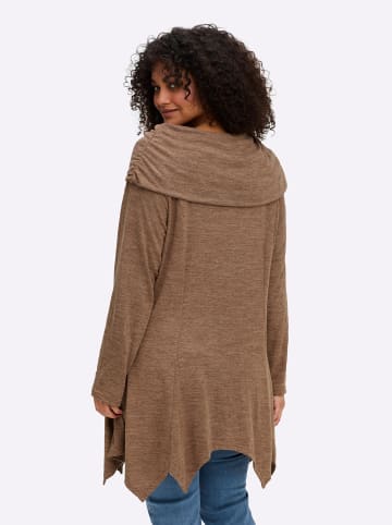 sheego by Joe Browns Sweatshirt in braun-meliert