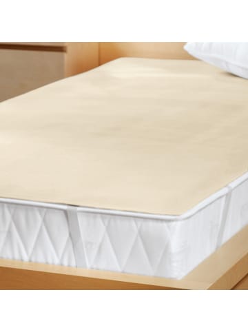 Erwin Müller Baumwolle, Molton Bio Matratzenauflage kochfest Eisleben in natur