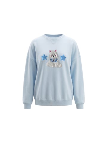 myMo Women Sweatshirt in Light Blue