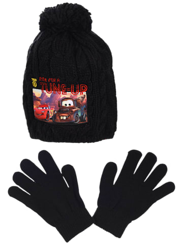 Disney Cars Disney Cars Jungen Winterset Mütze & Handschuhe in Schwarz