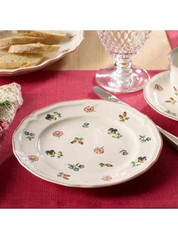 Villeroy & Boch 18er Set Teller-Set Petite Fleur weiß in weiß
