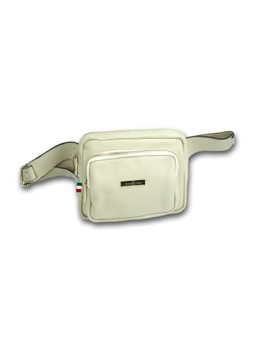 Florence Leder Gürteltasche Florence Tasche beige, weiß ca. 21cm