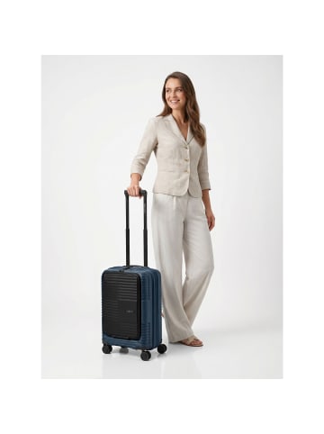 Redolz Essentials 17 2.0 4 Rollen Kabinentrolley 55 cm Laptopfach mit Dehnfalte navy