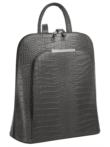 Cluty Rucksack echt Leder in anthrazit