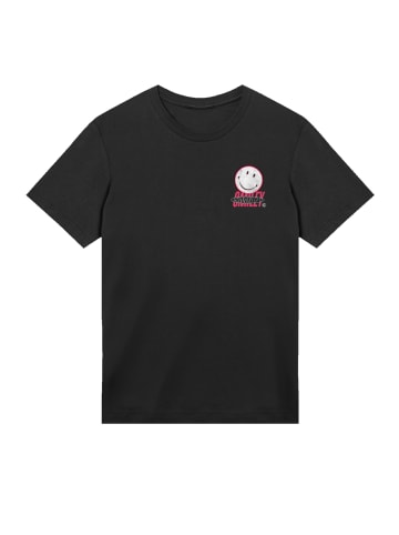 F4NT4STIC T-Shirt Smiley Originals The Happy Collective Streetwear in schwarz