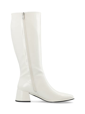 Bianco Stiefel mit Absatz in OffWhitePolido1