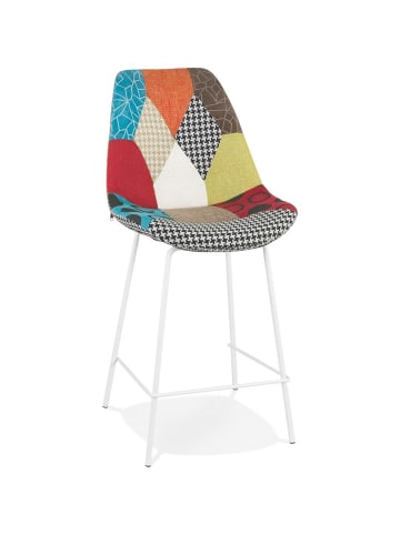 KADIMA DESIGN Hocker mehrfarbig | 65 cm | gepolstert, hohe Rückenlehne